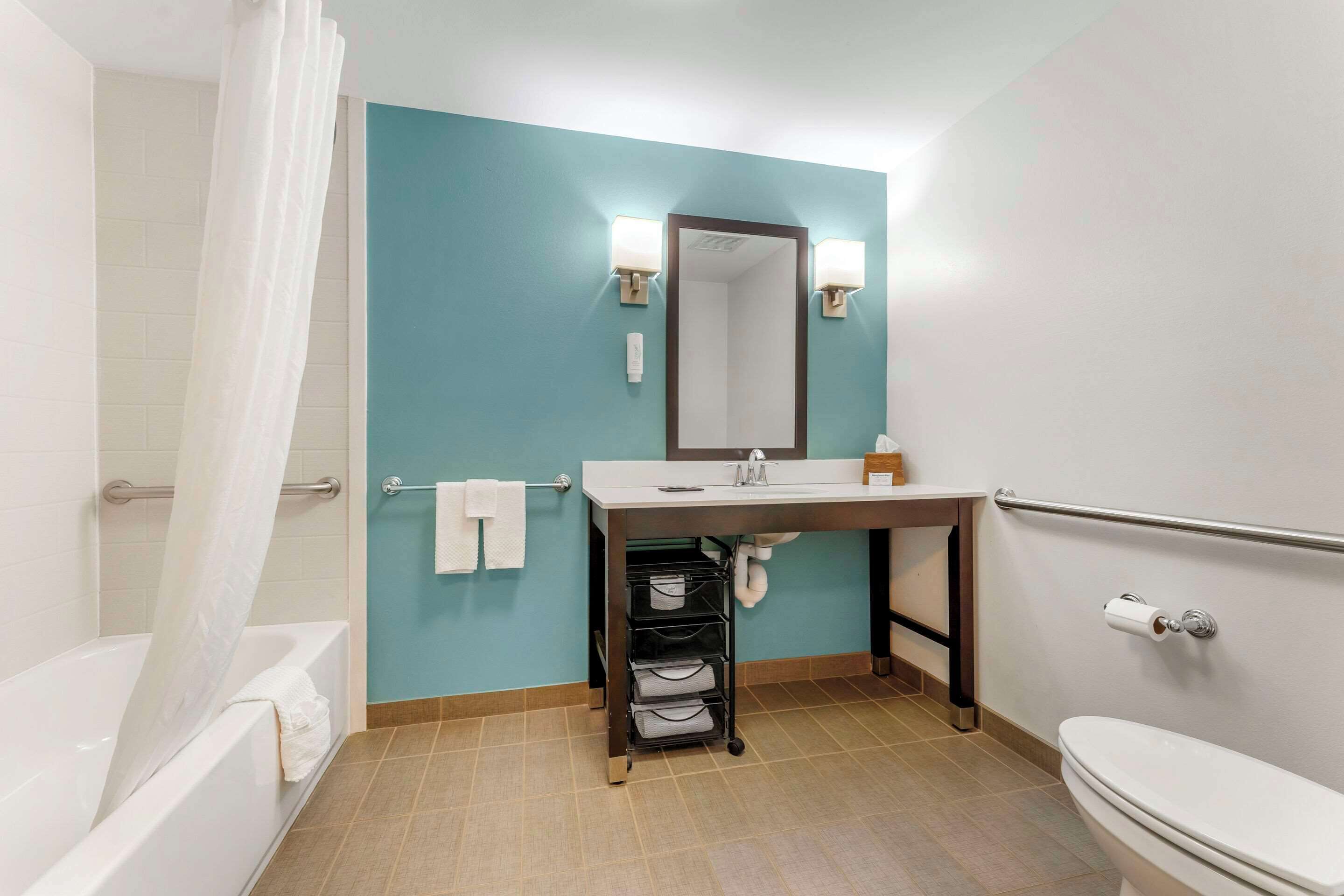 free toiletries, hair dryer, towels, soap