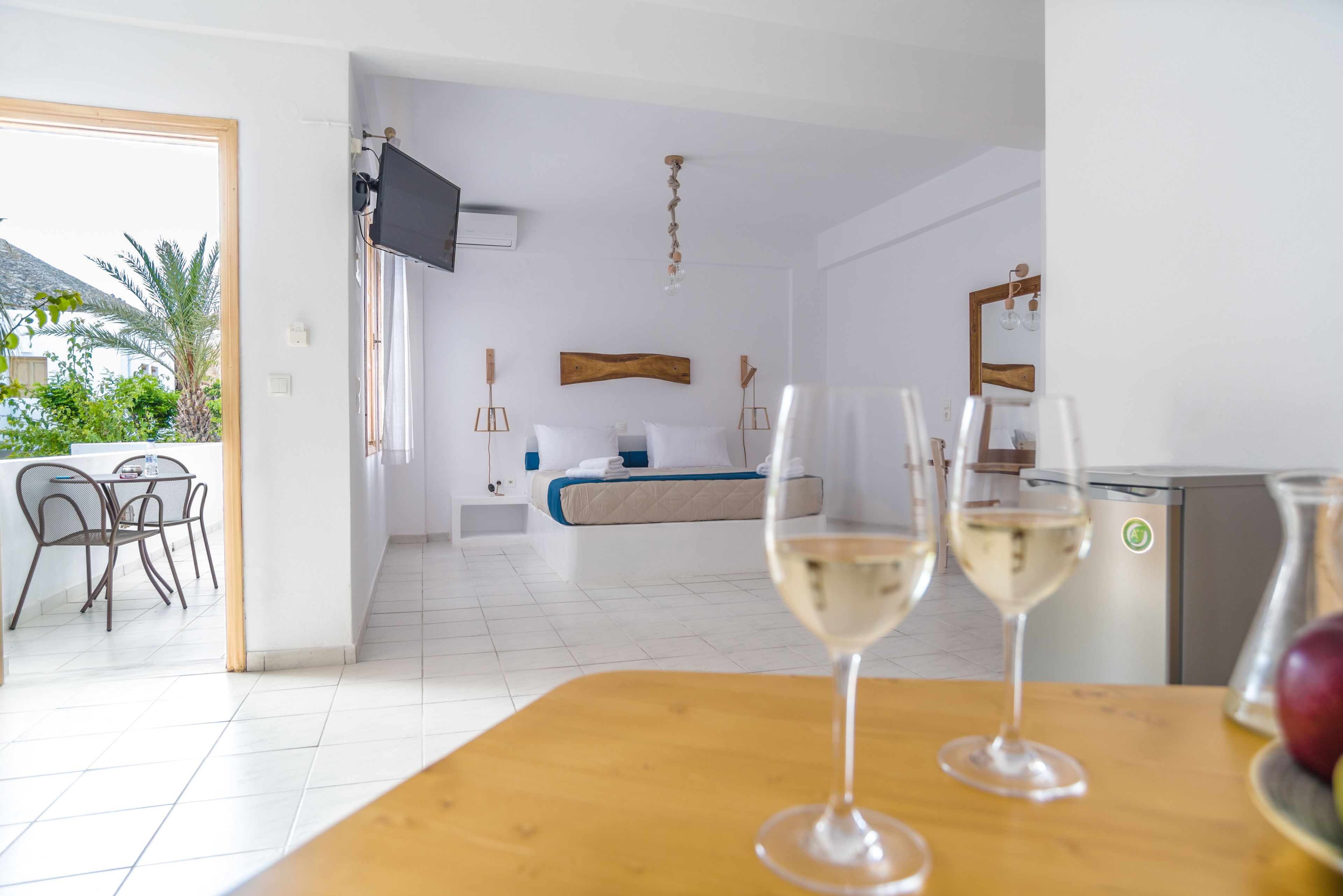 Studio with Terrace | Living area | 32-inch plasma TV with satellite channels, TV