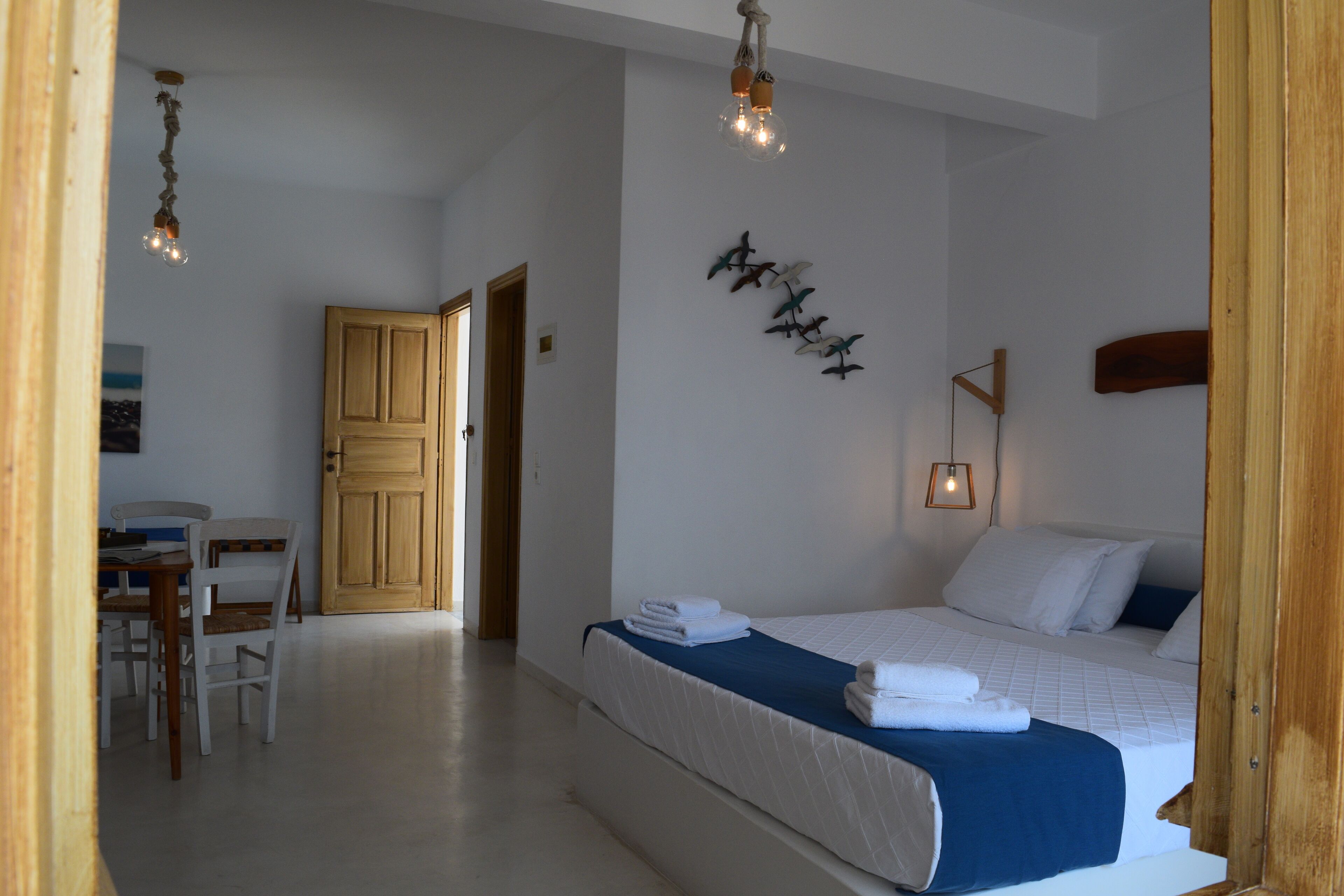 Studio, vue mer | Draps en coton égyptien, literie de qualité supérieure, surmatelas