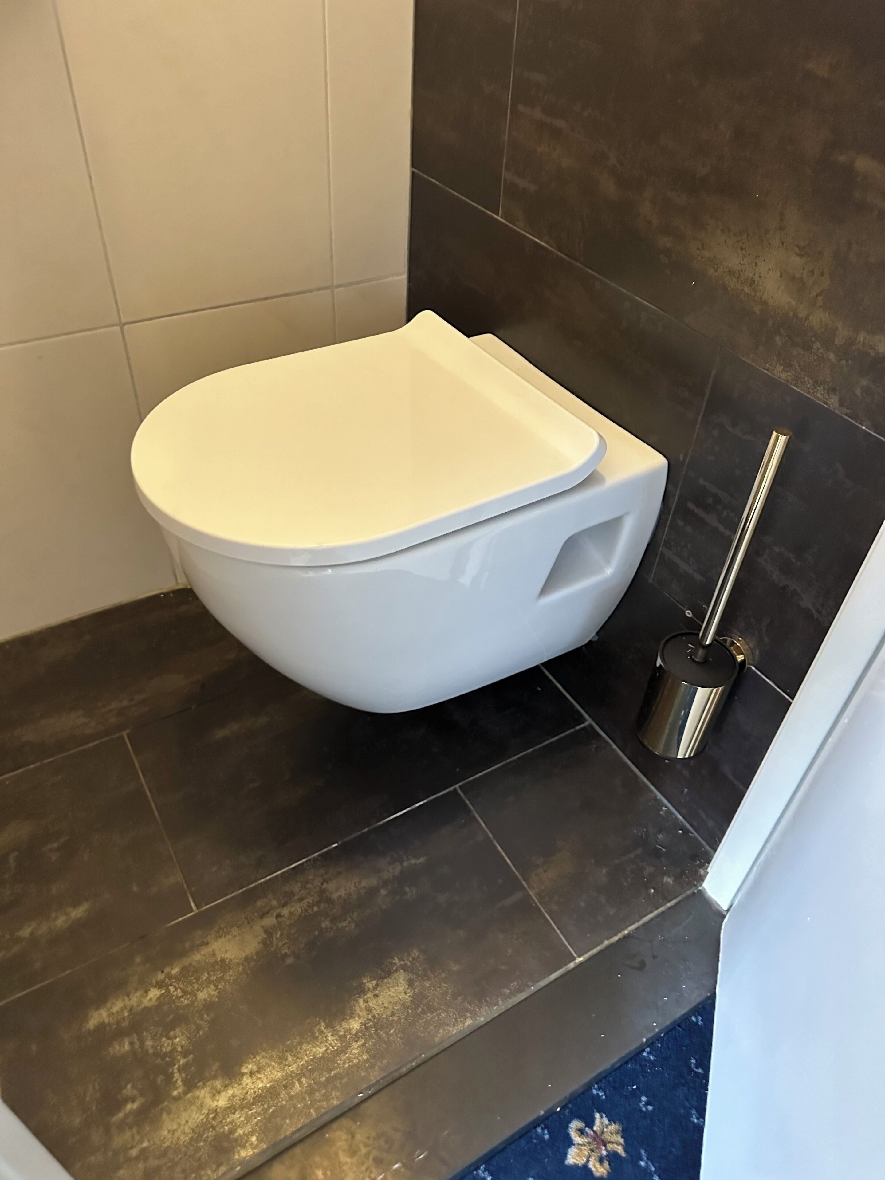 designer toiletries, hair dryer, bathrobes, towels