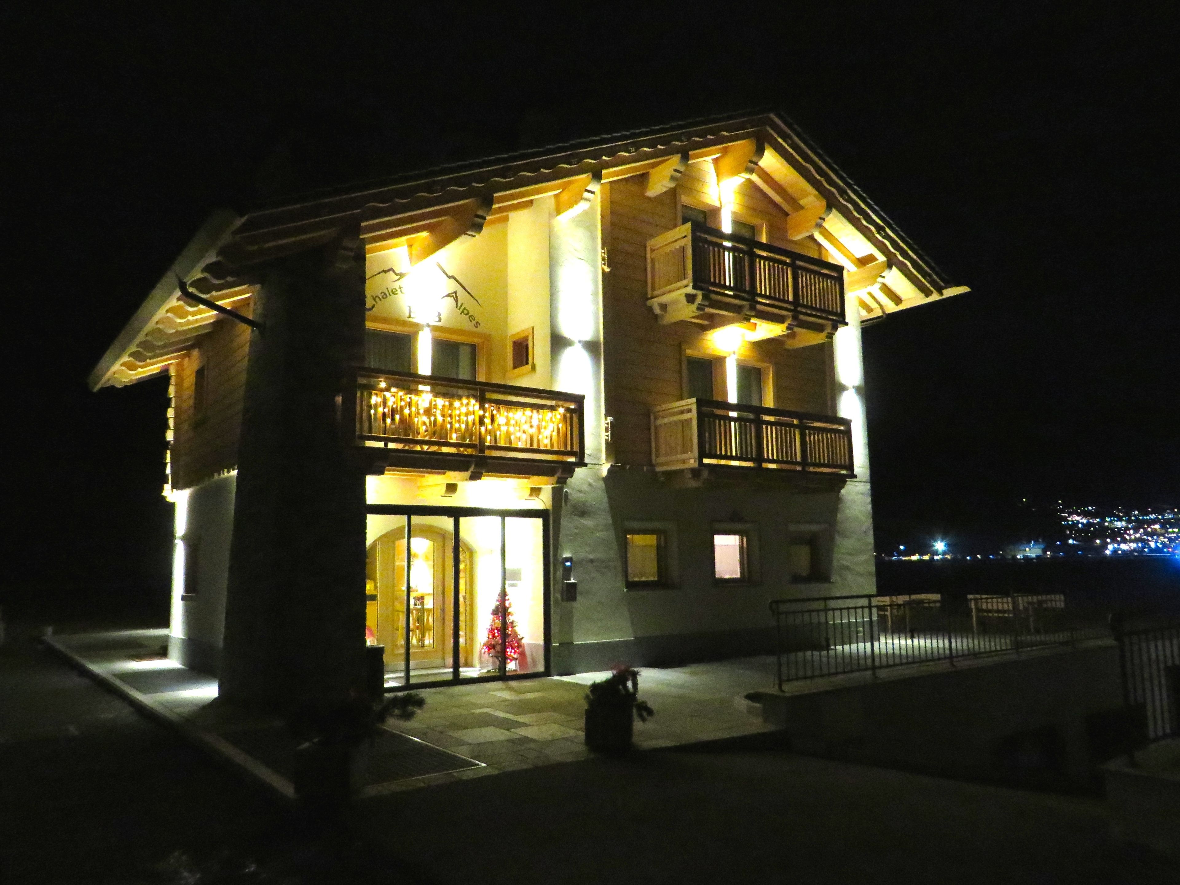 front of property – evening/night