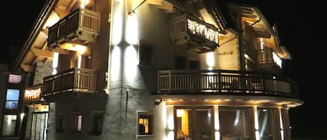 Front of property - evening/night