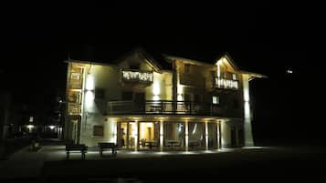 Front of property – evening/night