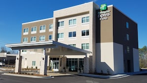 A Holiday Inn Express & Suites building with a modern design, featuring a covered entrance and multiple windows. - Holiday Inn Express & Suites Carrollton West by IHG (Carrollton)