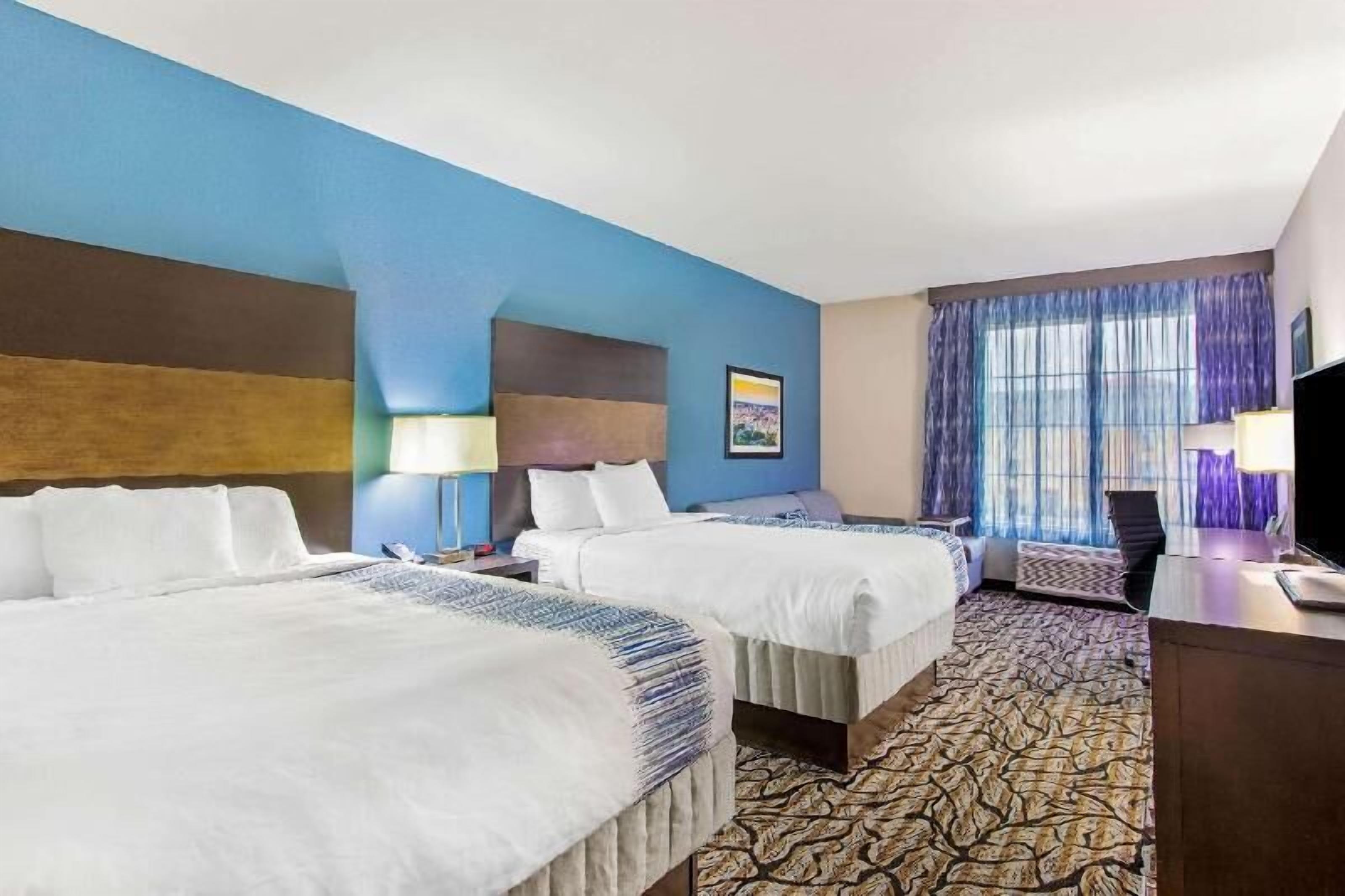 Premium bedding, pillowtop beds, desk, soundproofing