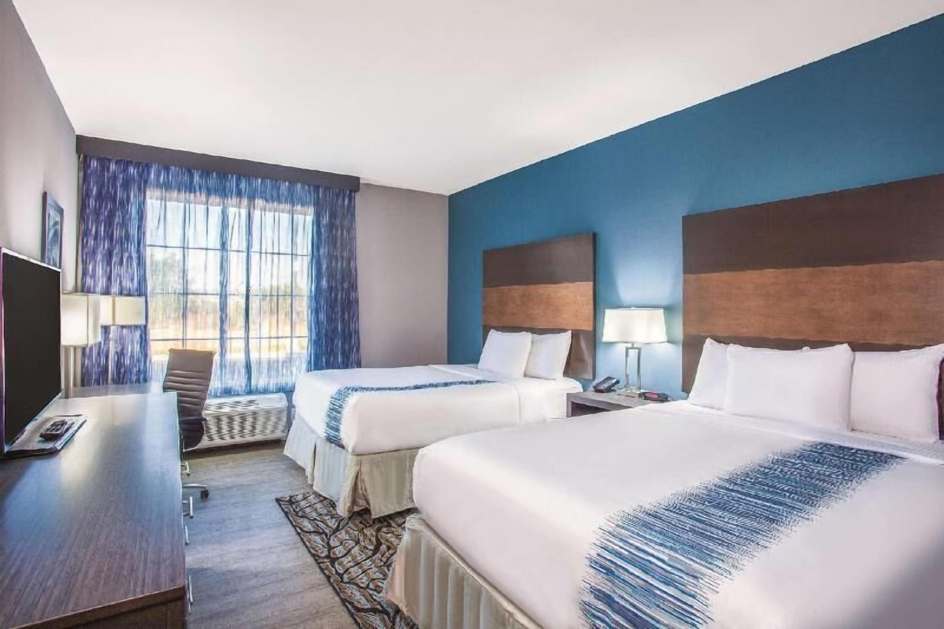 Premium bedding, pillowtop beds, desk, soundproofing