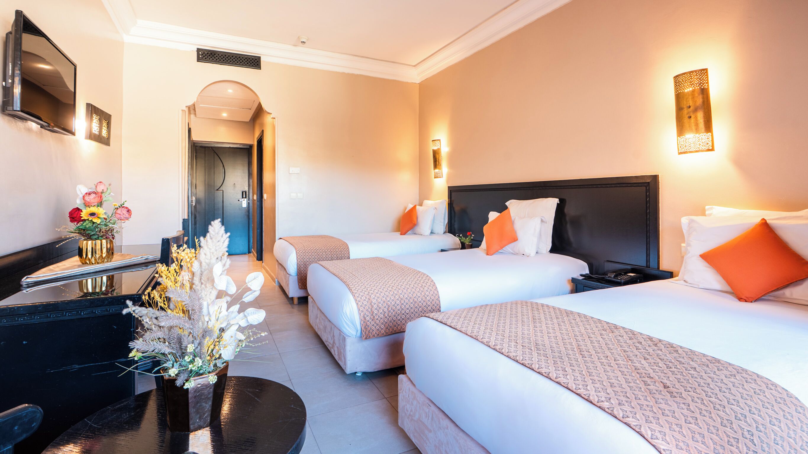 Triple Room | Premium bedding, minibar, in-room safe, individually decorated