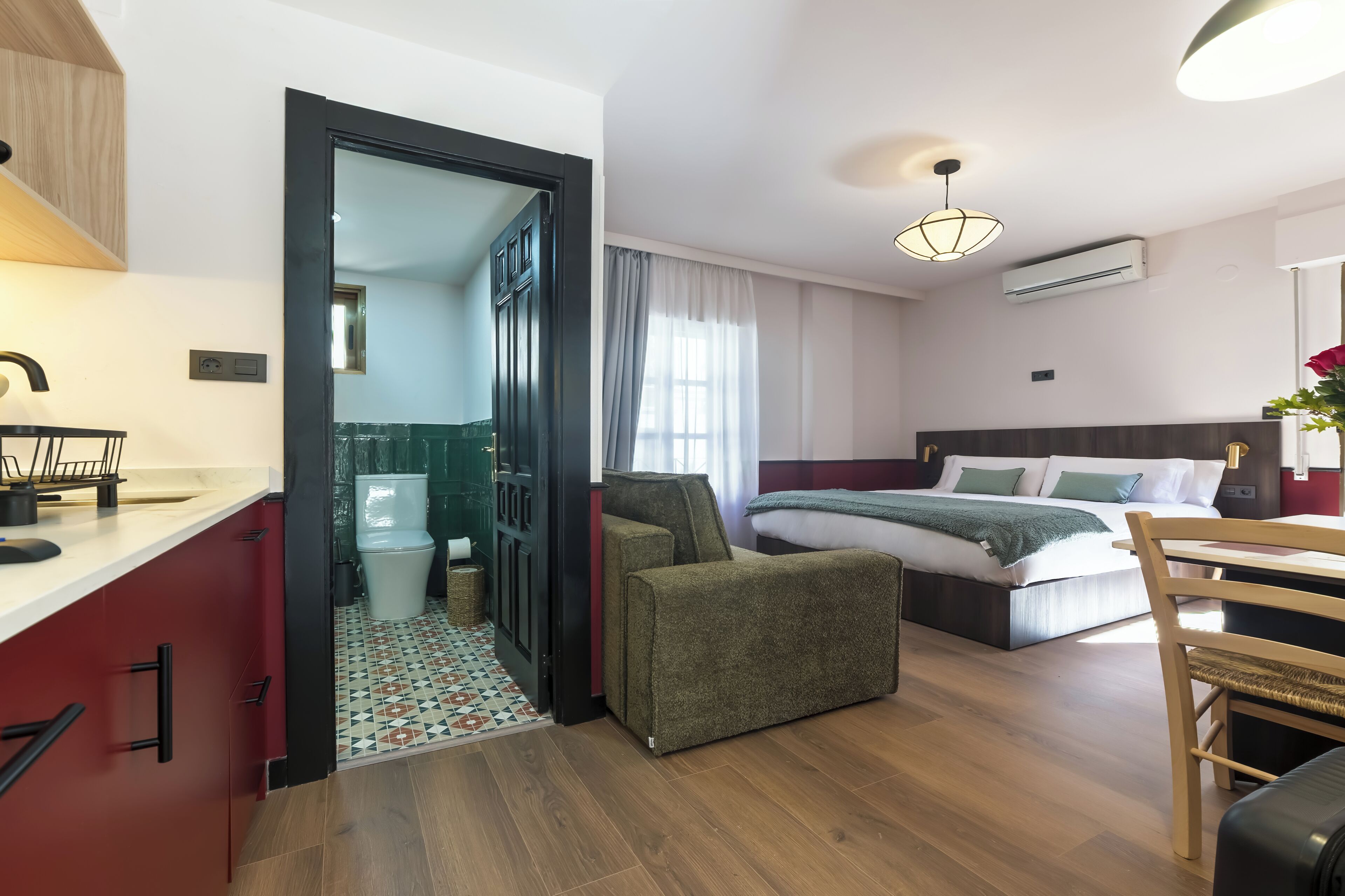 Departamento Deluxe | 1 habitación, cortinas blackout, wifi gratis y ropa de cama 