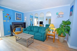 Townhome, 2 Bedrooms | Living area | TV, DVD player