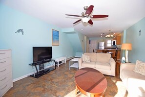 Townhome, 3 Bedrooms | Living area | TV, DVD player - Crab Harbour 4 3 Bedroom Townhouse by RedAwning (Ocean City)