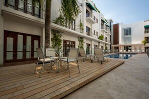 Appartement | Uitzicht op de binnenplaats