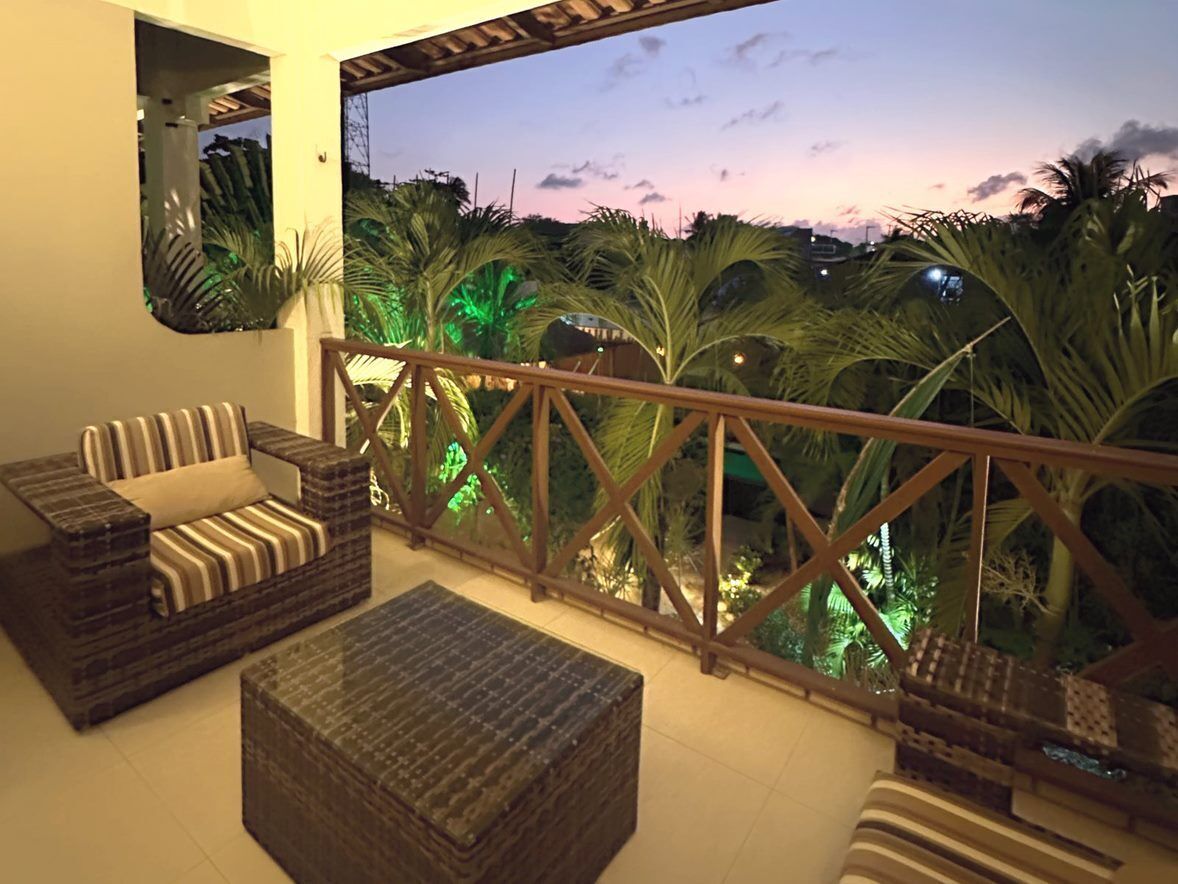 Quarto superior, várias camas | Vista para o jardim