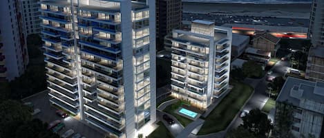 Front of property - evening/night