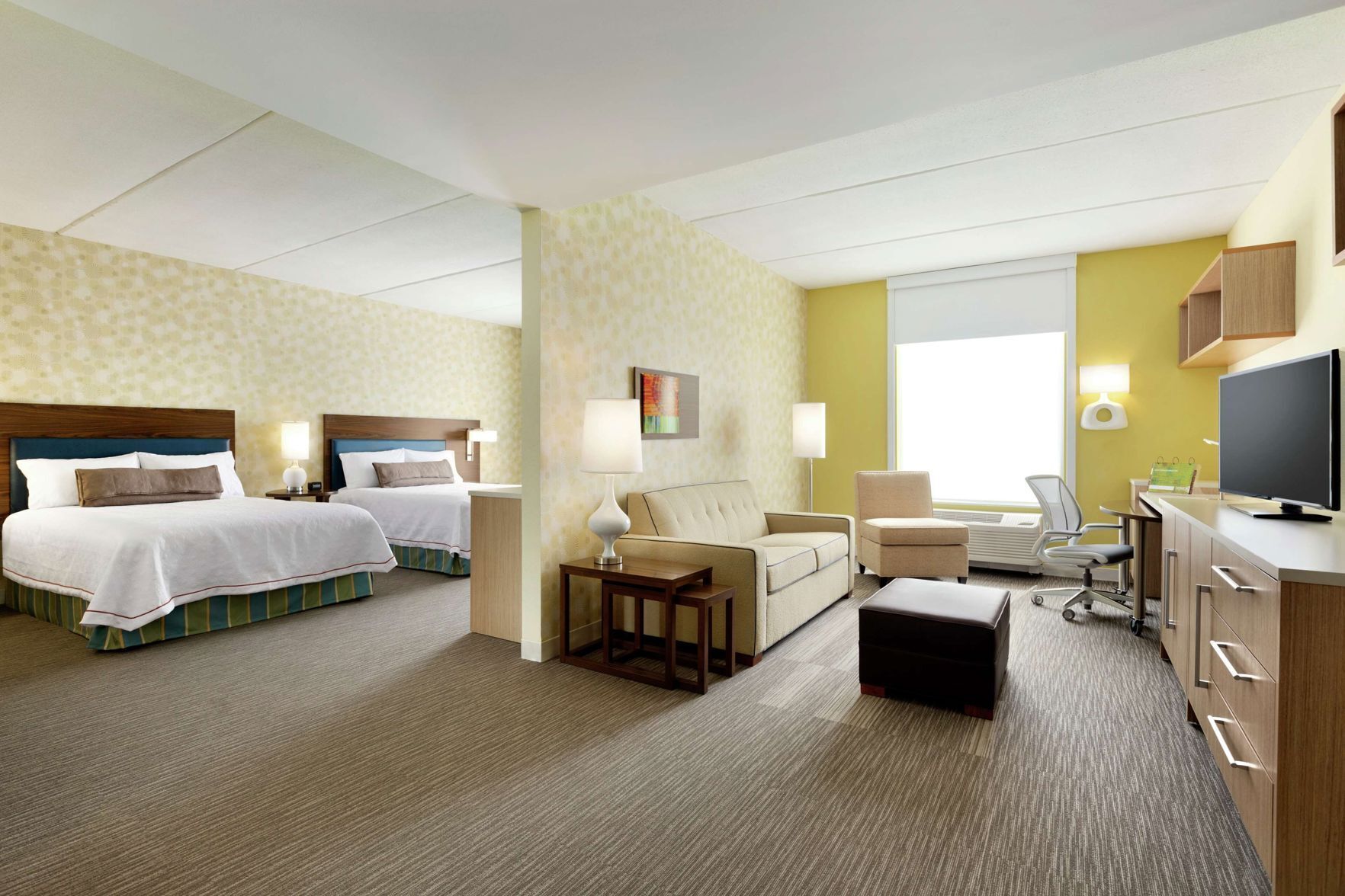Hypo-allergenic bedding, in-room safe, desk, iron/ironing board