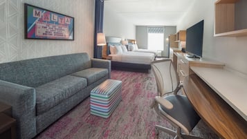 Hypo-allergenic bedding, in-room safe, desk, iron/ironing board