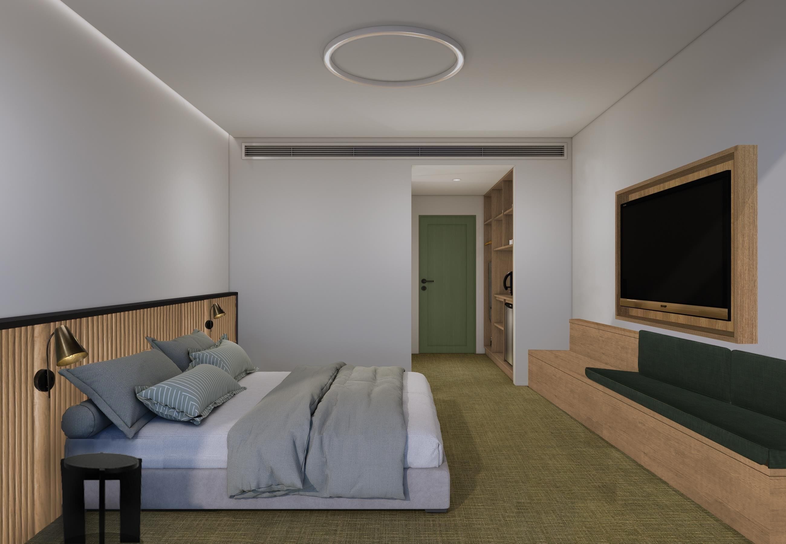 Premium bedding, soundproofing, iron/ironing board, free WiFi