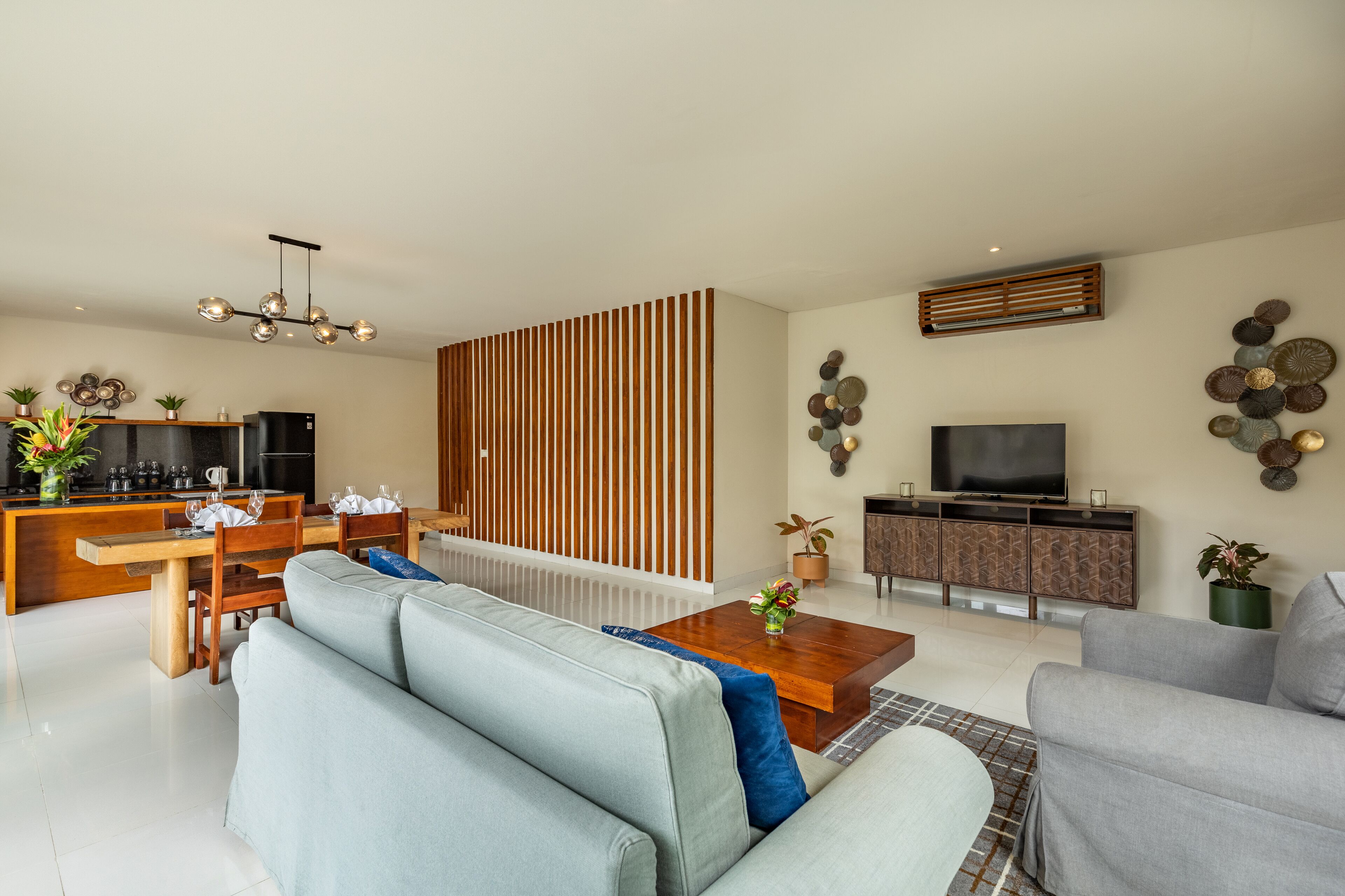 頂級別墅, 2 間臥室, 私人泳池, 花園景 | 客廳 | LED 電視