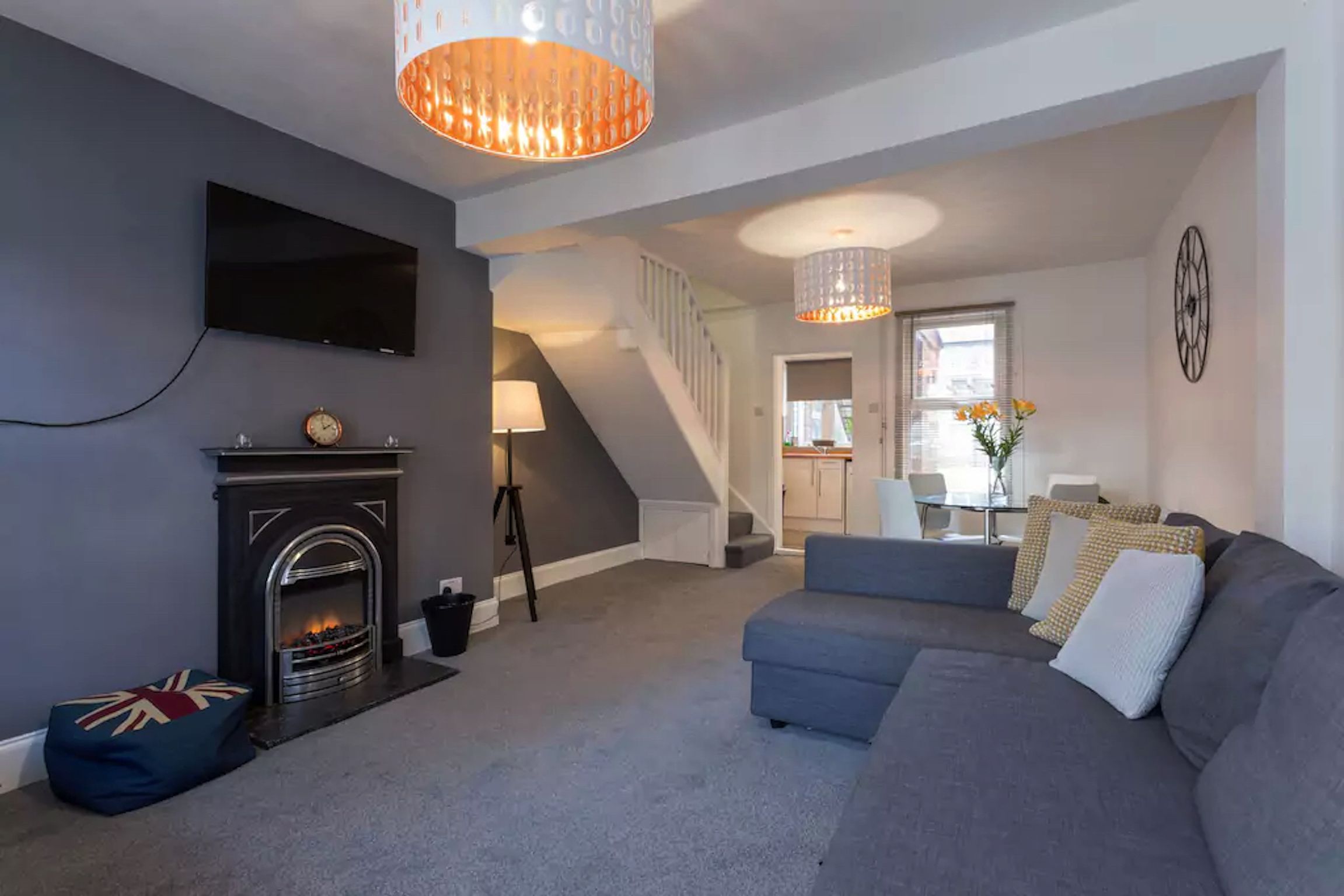 economy house (hastings house) | living area | flat-screen tv