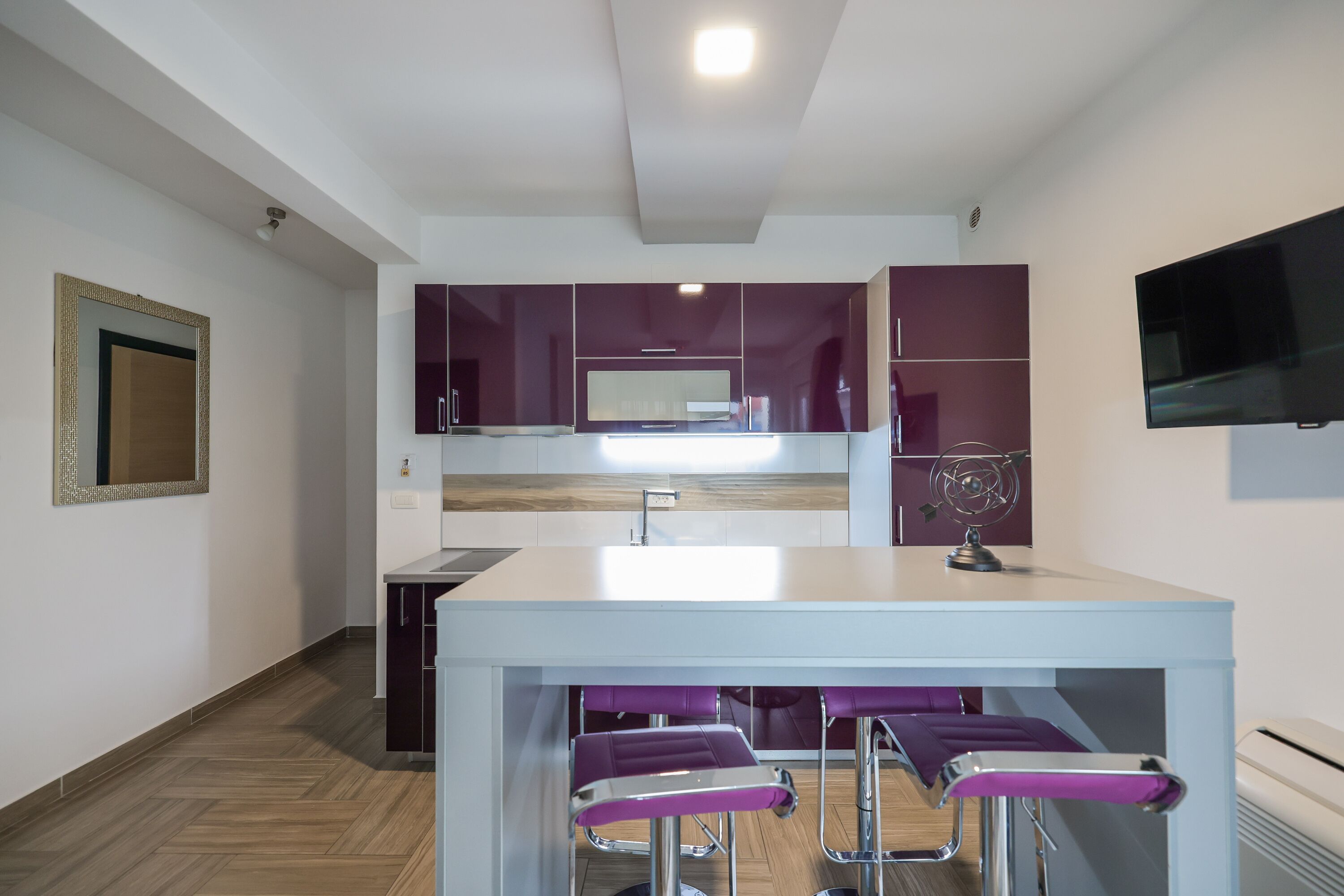 Deluxe Apartment, 2 Bedrooms (3) | Private kitchen | Full-size fridge, microwave, stovetop, coffee/tea maker
