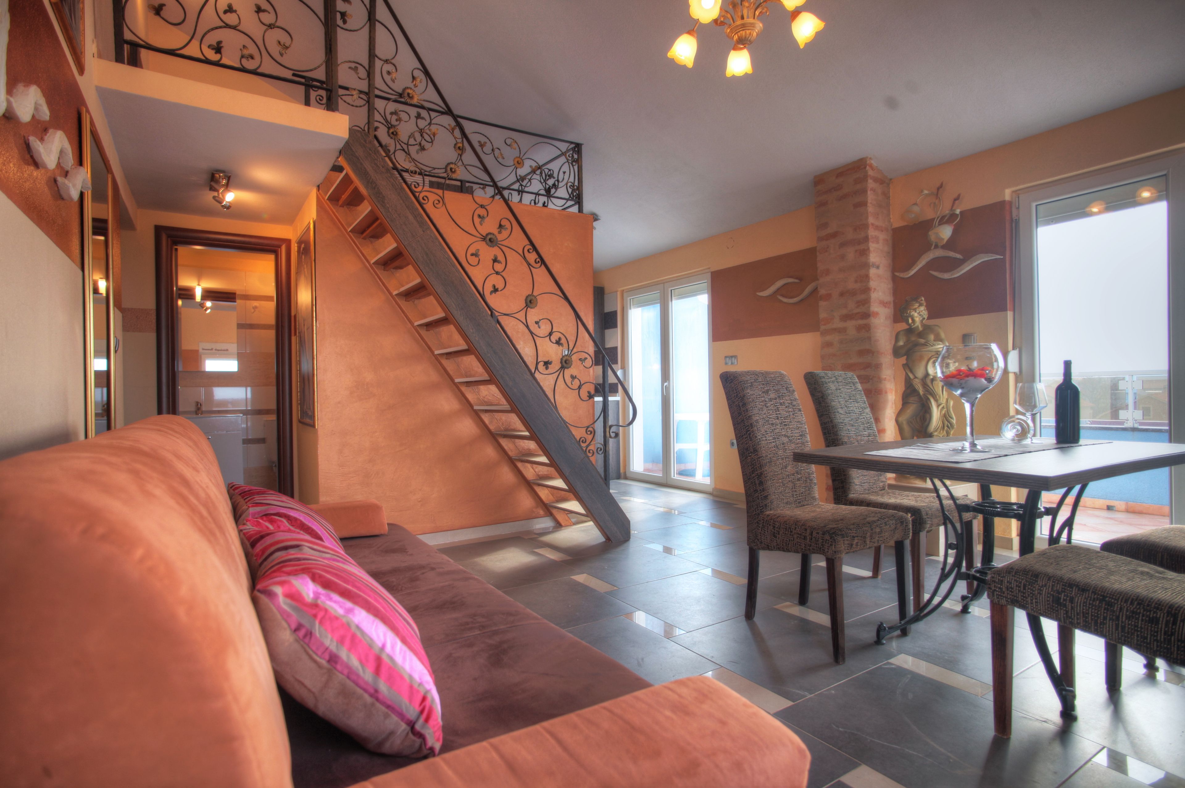 Luxury Apartment, 2 Bedrooms | Living area | TV, table tennis