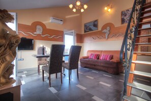 Appartement Luxe, 2 chambres | Salle de séjour