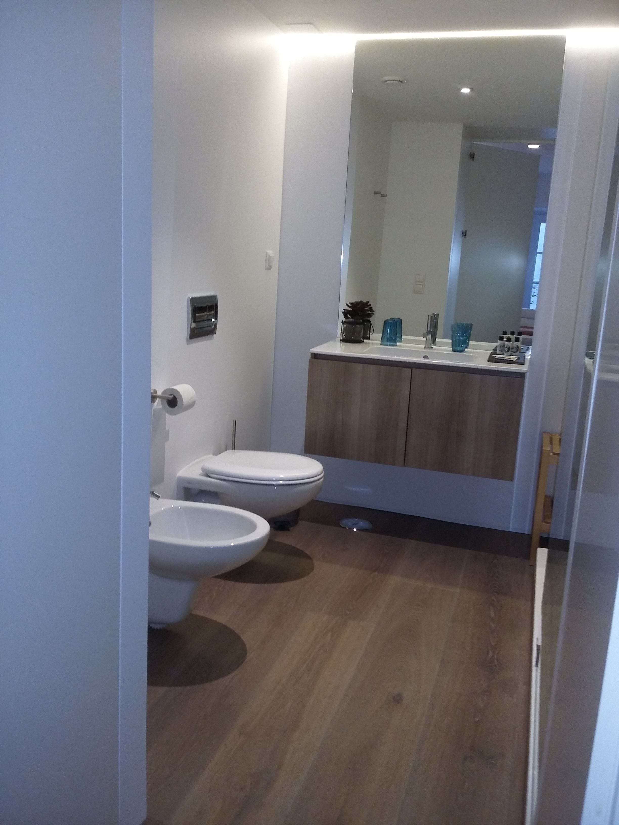 free toiletries, hair dryer, bathrobes, slippers