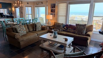 House, 4 Bedrooms | Living area | Flat-screen TV