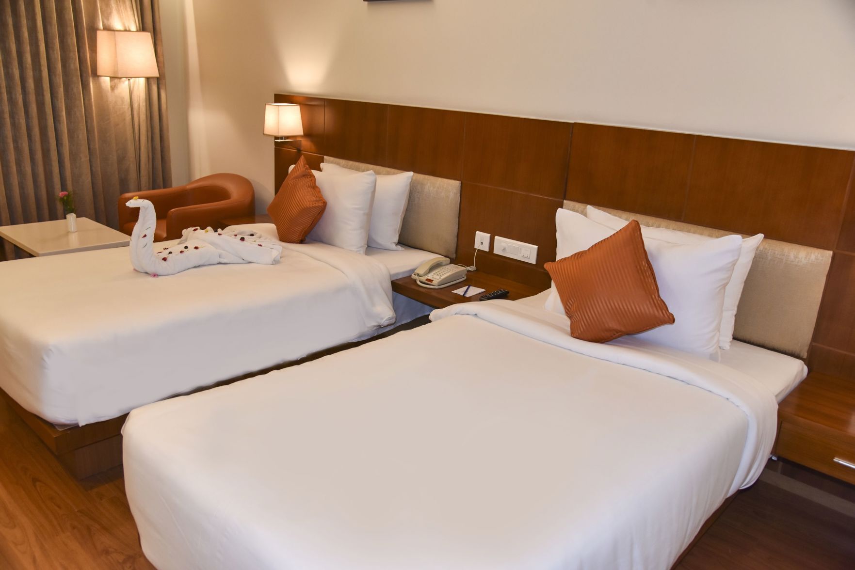 In-room safe, desk, laptop workspace, blackout drapes