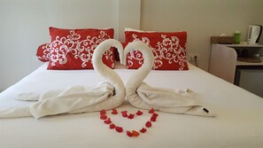 Premium bedding, minibar, in-room safe, desk