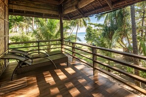 C11 Beach Front Bungalow (2nd Flr) | Terrace/patio - Siargao Inn Beach Resort (General Luna)