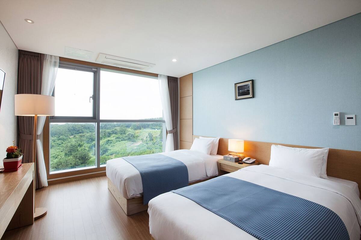 Minibar con artículos gratuitos, escritorio, cortinas opacas