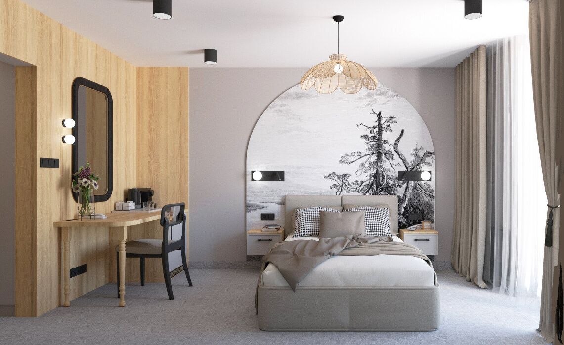 华丽双人房, 阳台 (with direct pasage to thermal zone) | 办公桌、遮光窗帘、隔音、熨斗/熨板