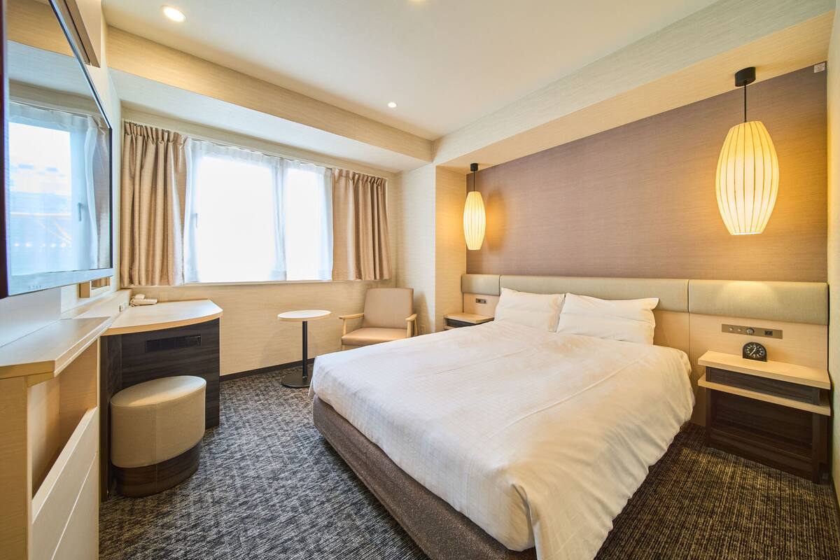 ห้องดับเบิล, ปลอดบุหรี่ | ผ้านวมขนเป็ด, ผ้าม่านกันแสง, เตารีด/โต๊ะรีดผ้า, Wi-Fi ฟรี