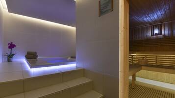 Salas de tratamiento para parejas, sauna y baño de vapor