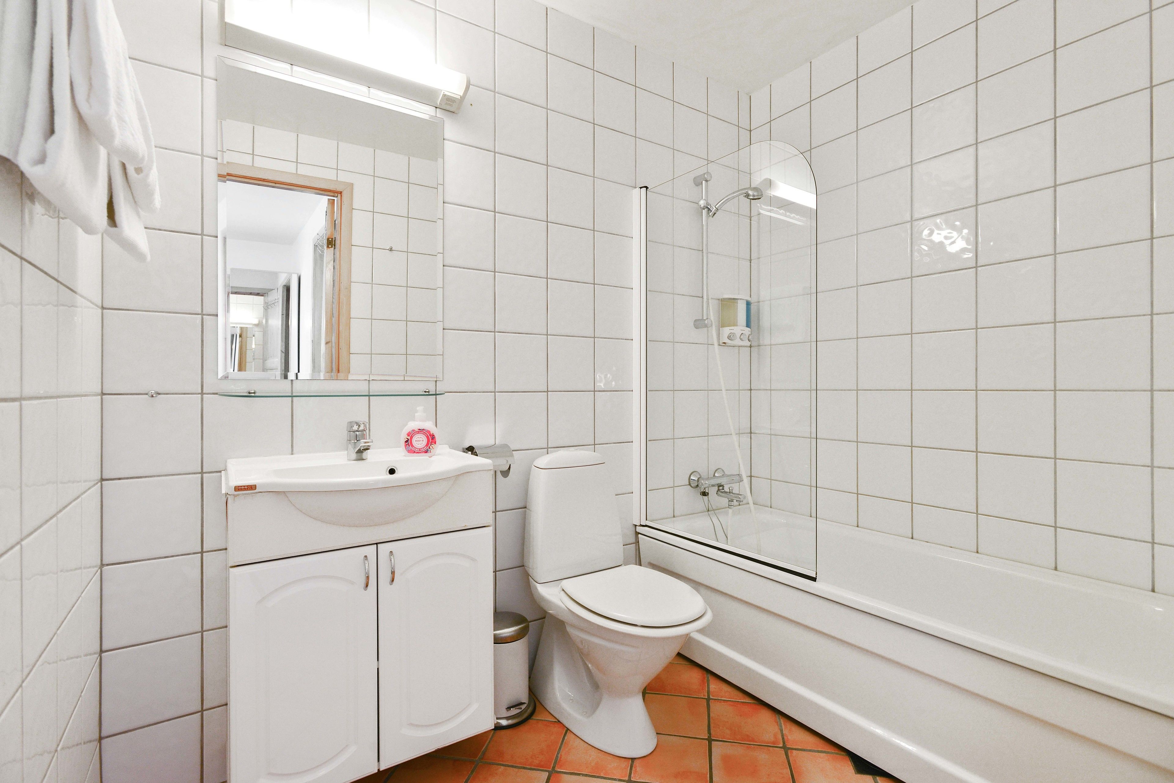 comfort apartment, 1 double bed with sofa bed | bathroom | free toiletries, hair dryer, heated floors, towels