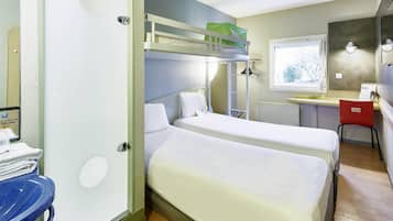 In-room safe, desk, soundproofing, free cribs/infant beds