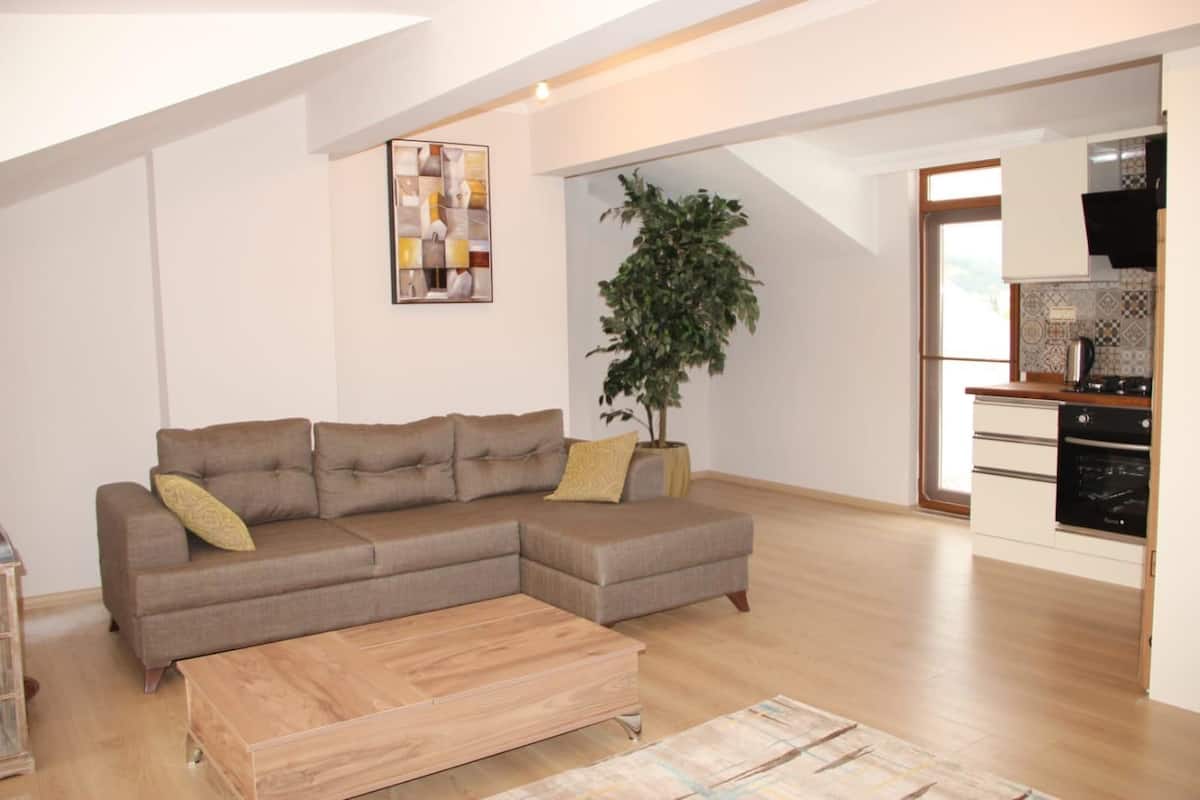 Appartement Penthouse majestueux | 1 chambre, literie de qualité, coffre-fort, bureau