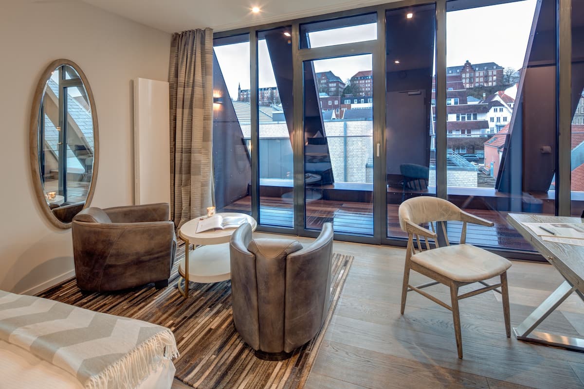 Doppelzimmer (Brigg) | Blick auf den Innenhof