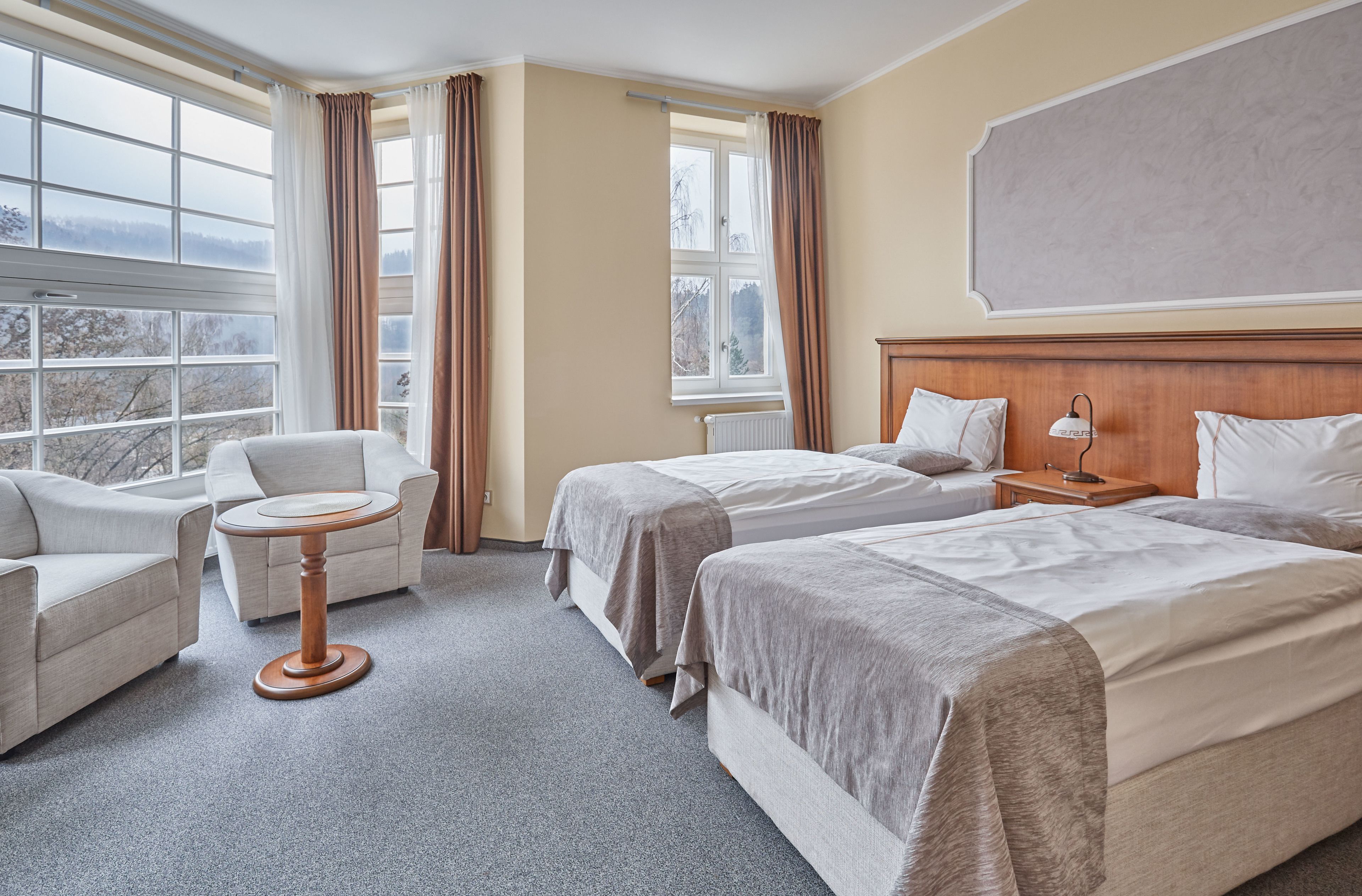 standard double or twin room | premium bedding, in-room safe, desk, soundproofing