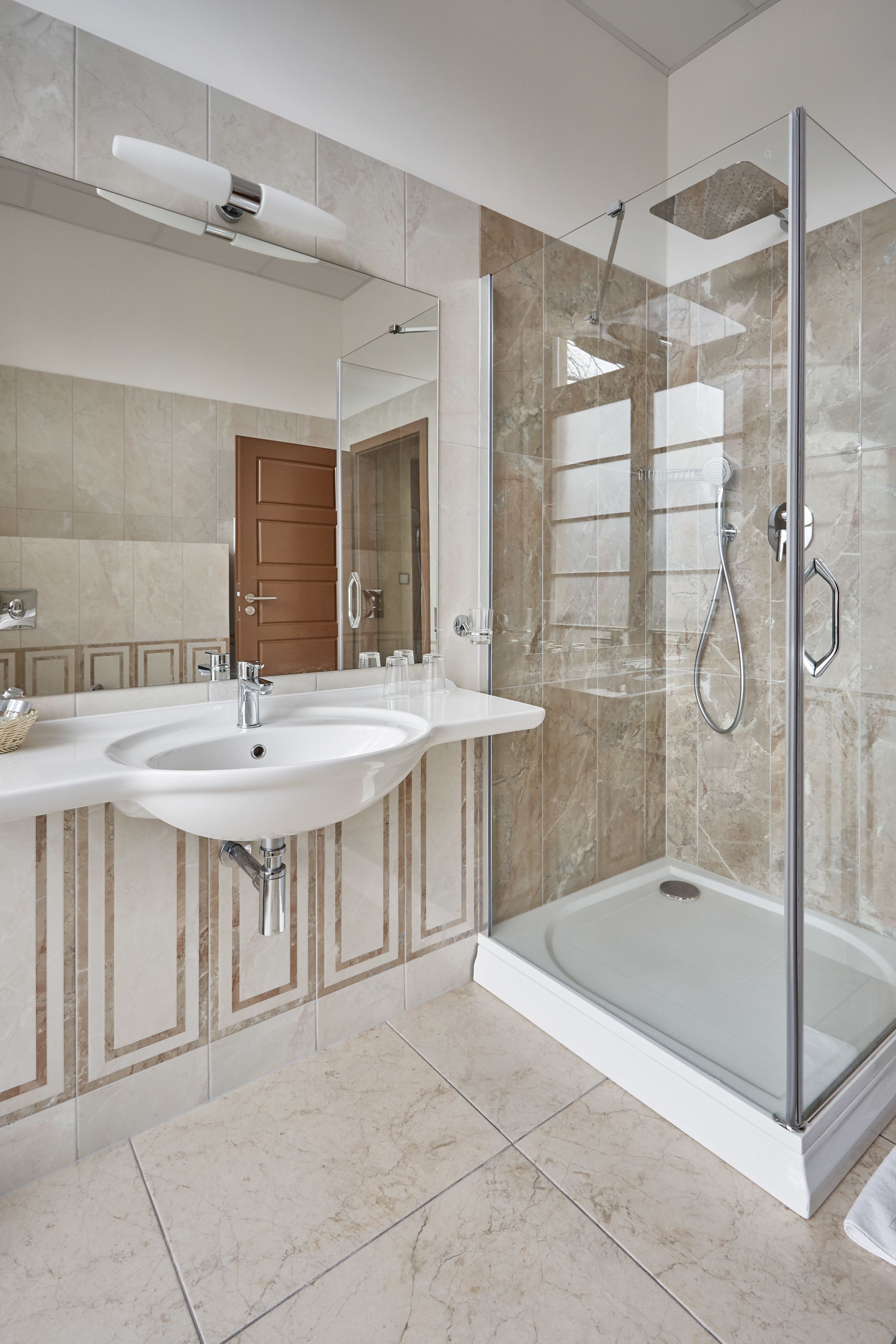 family double or twin room | bathroom | free toiletries, towels