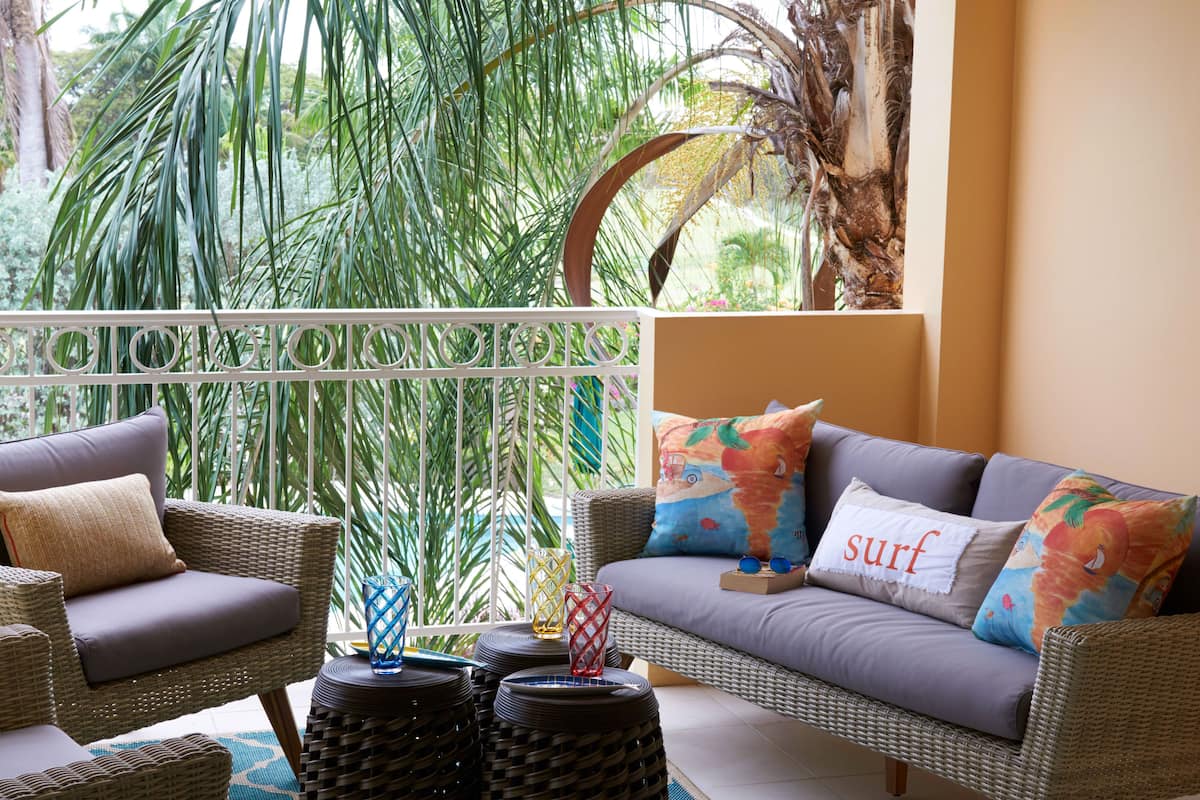 condo, 2 bedrooms, pool access, golf view | terrace/patio