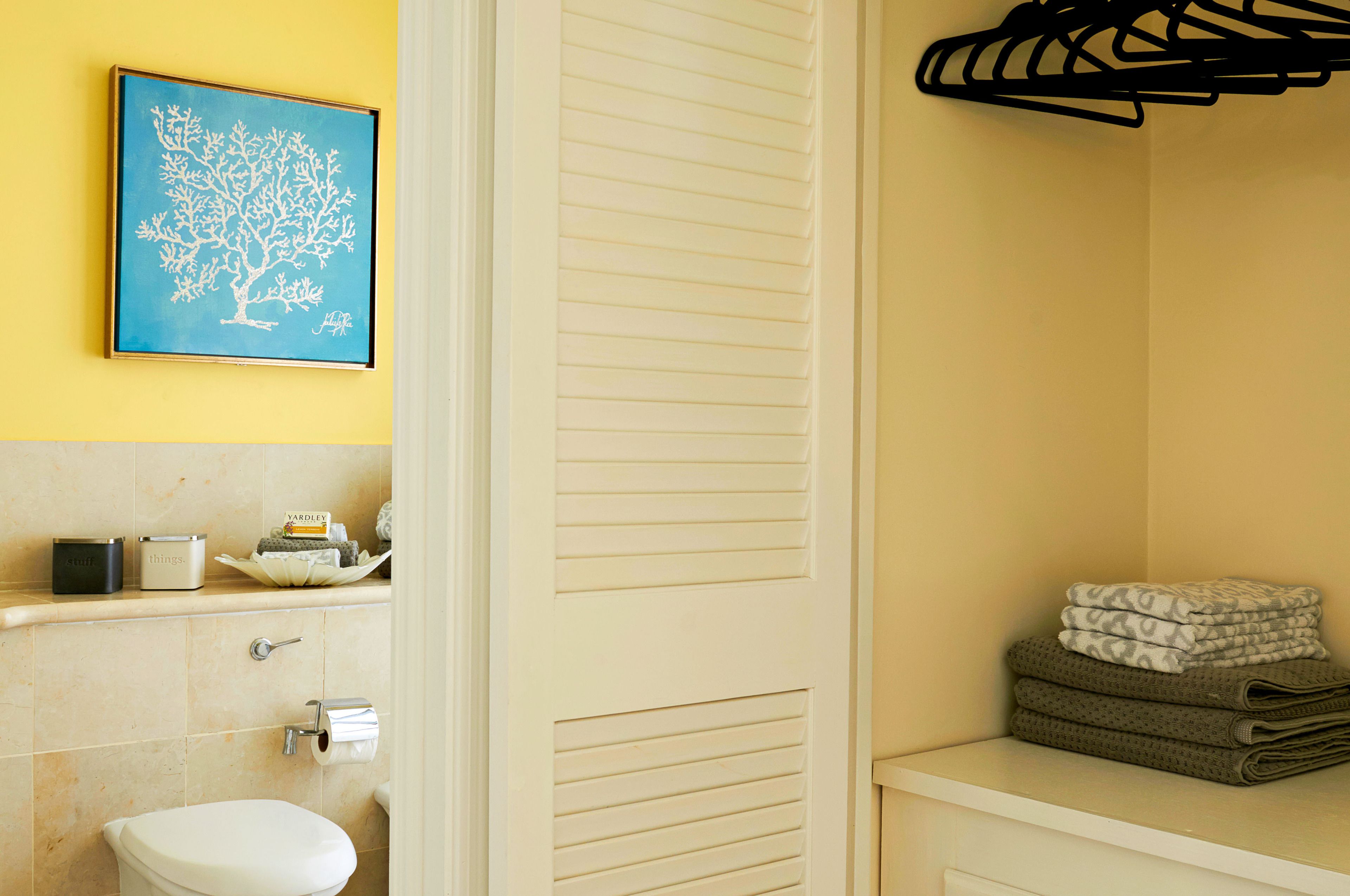 condo, 2 bedrooms, pool access, golf view | bathroom | combined shower/bathtub, free toiletries, hair dryer, towels