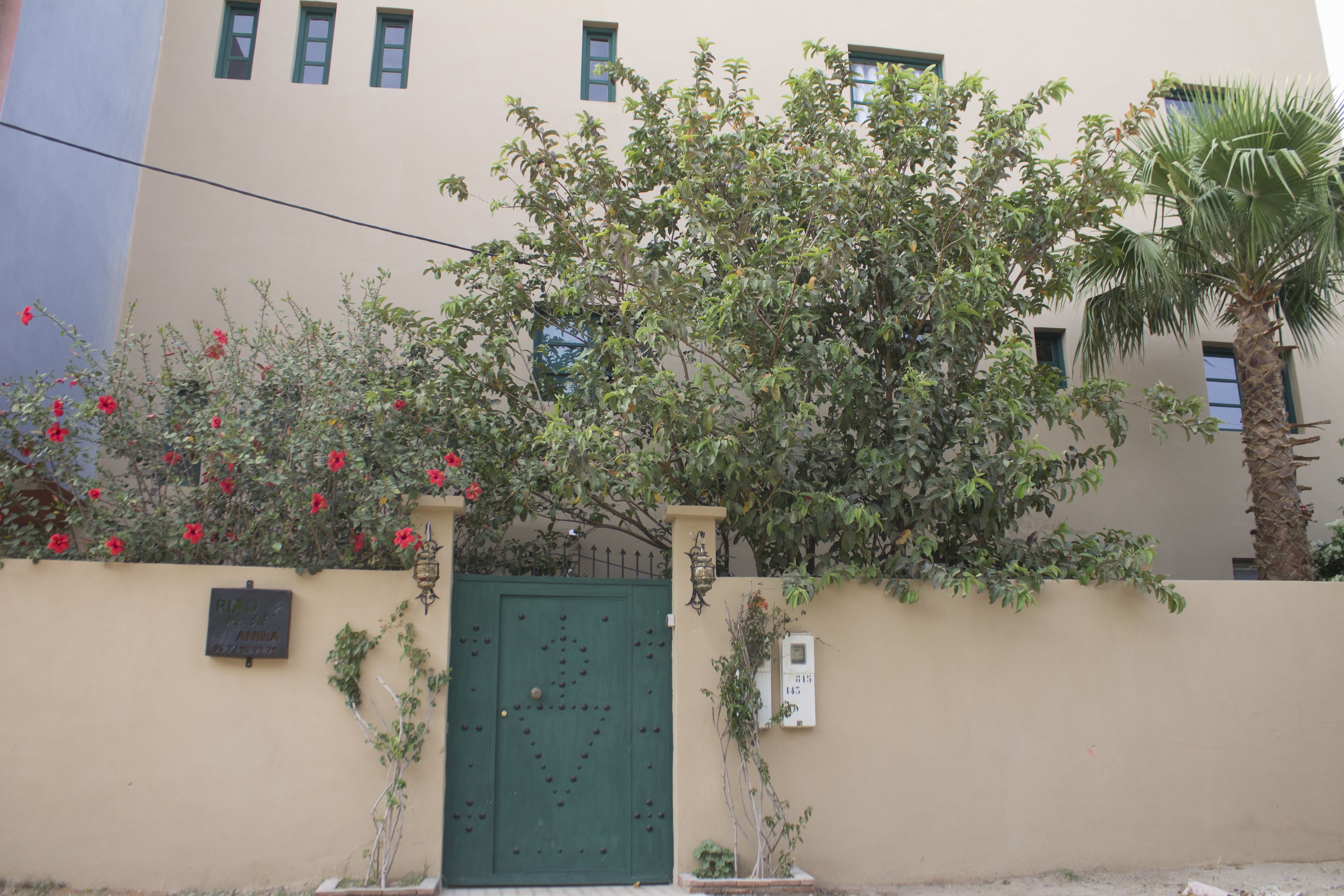 Majoituspaikan sisäänkäynti