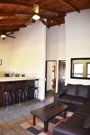 Superior Apartment, 2 Bedrooms, Kitchen | Living area