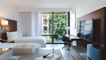 Room with a balcony, 2 Double | In-room safe, desk, laptop workspace, iron/ironing board