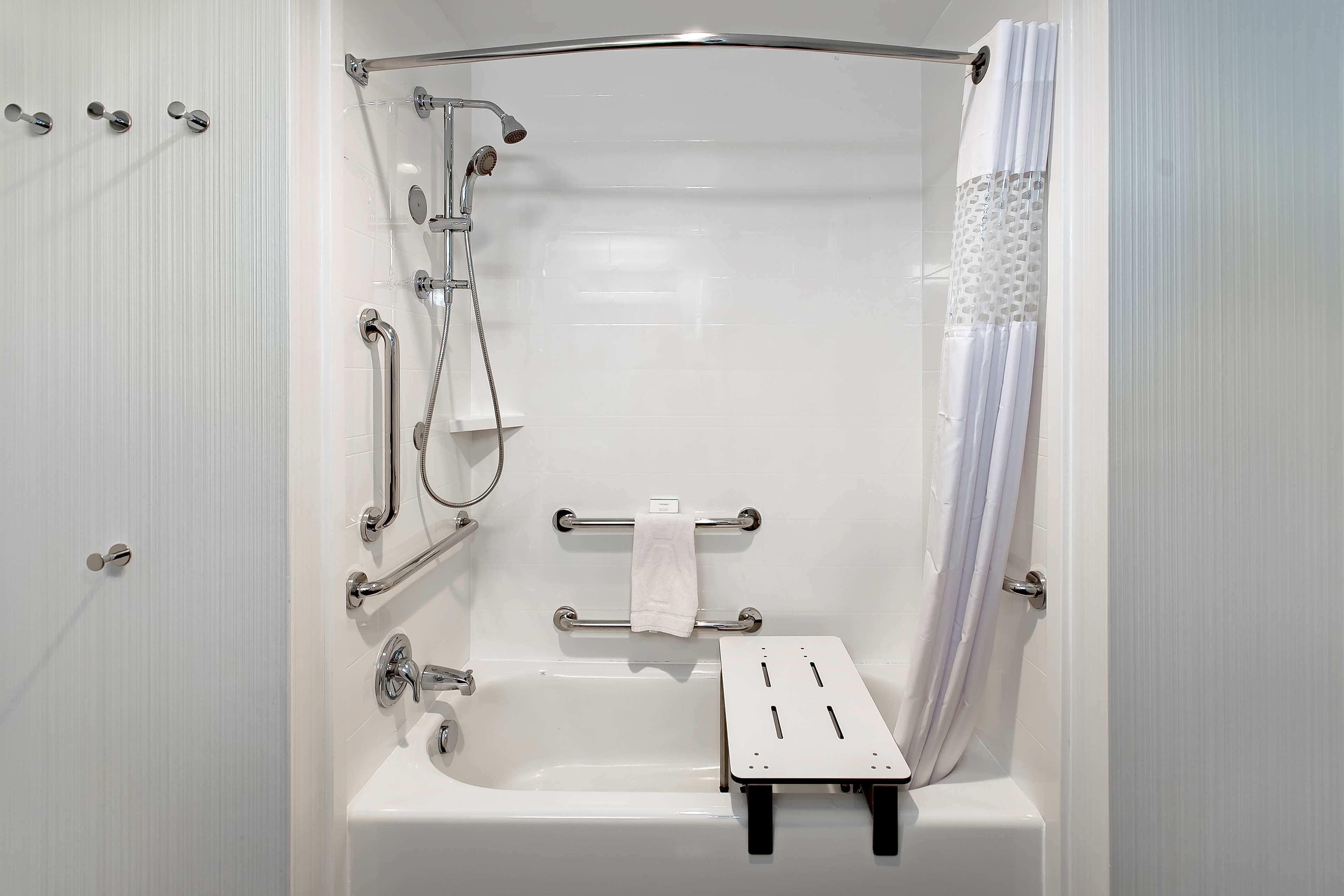 free toiletries, hair dryer, towels