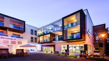 Front of property – evening/night