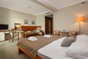 Superior Room, 3 Twin Beds, Non Smoking, Balcony (Larger Room) | Minibar, in-room safe, desk, laptop workspace