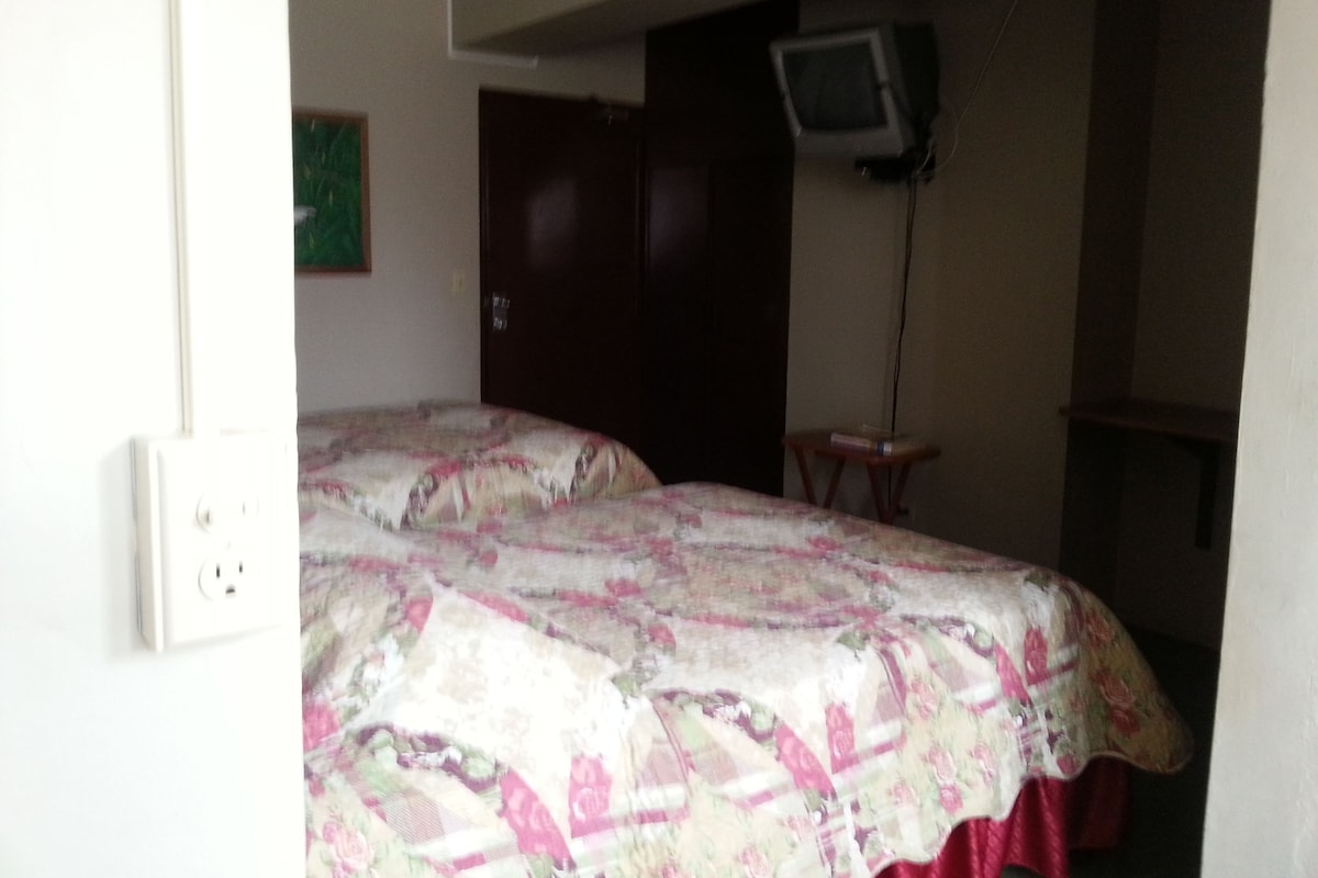 Habitación con 1 cama matrimonial o 2 individuales | Escritorio y wifi gratis 