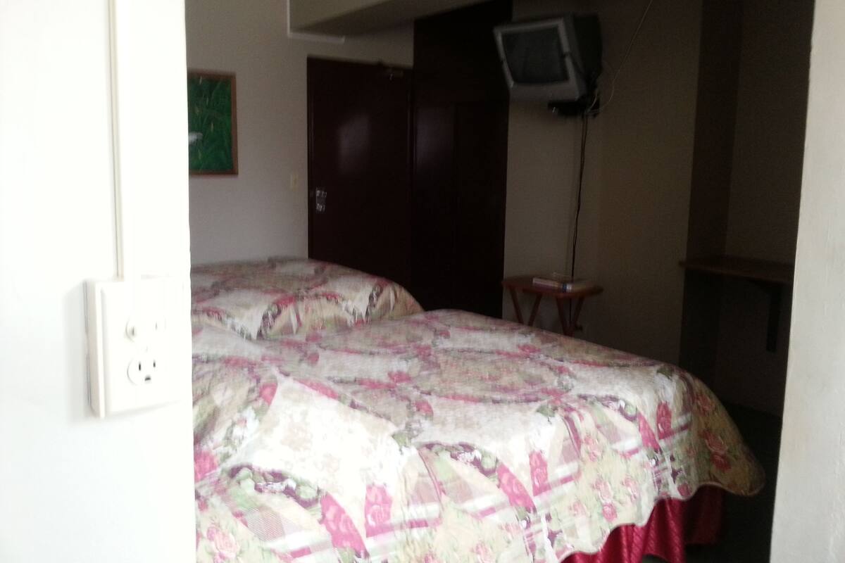 Habitación con 1 cama matrimonial o 2 individuales | Escritorio y wifi gratis
